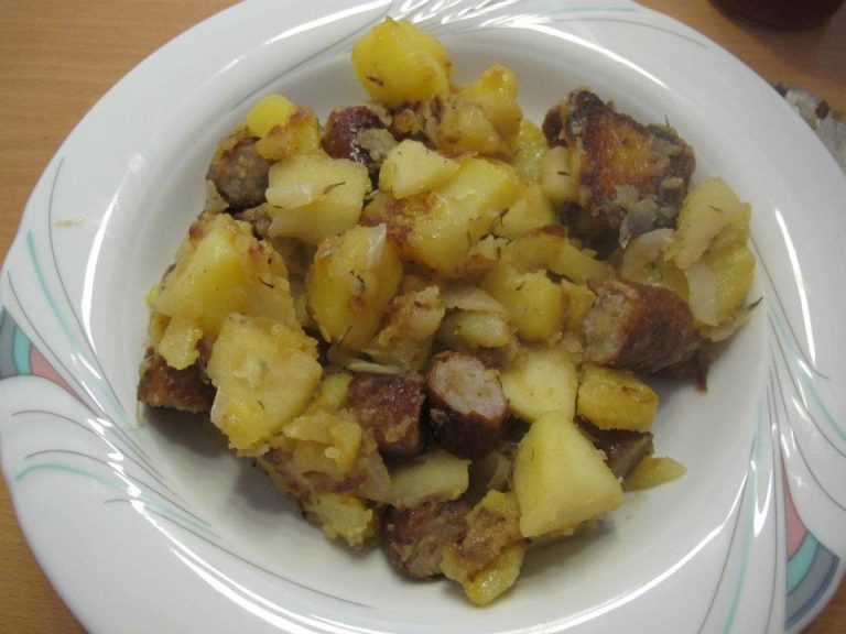Bratwurst-Apfel-Pfanne