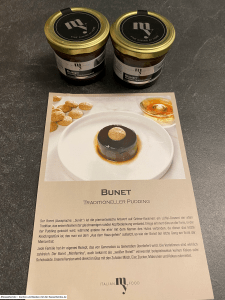 ItalianMyFood – Foodbox mit Menü 8 ItalianMyFood - Bunet traditioneller Pudding - Foodboxen mit Menüs aus der Region Piemont - getestet von der Rezeptfamilie