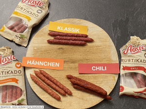 Vinplus - Vitamine für dein Wohlbefinden 13 #mytestaosterustikado - Aoste Rustikado Salami-Snacks - Rezeptfamilie von familyeller