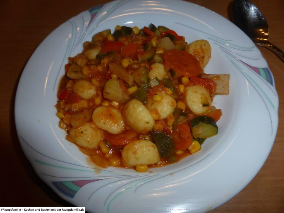 Gemüsetopf mir Gnocchi Rezeptfamilie