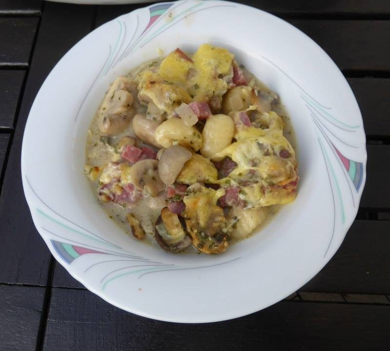 Gnocchi Championauflauf mit Salami 8 Gnocchi Championauflauf mit Salami Rezeptfamilie 11.10.2021.