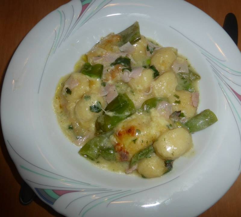 Gnocci Zuckerschoten Schinken Auflauf Rezeptfamilie 10.10.2021
