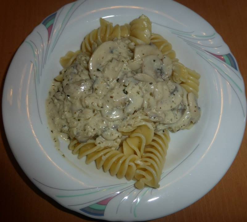 Nudeln mit Champion und Rahm Soße 5 Nudel mit Champion und Rahm Sosse Rezeptfamilie 13.10.2021