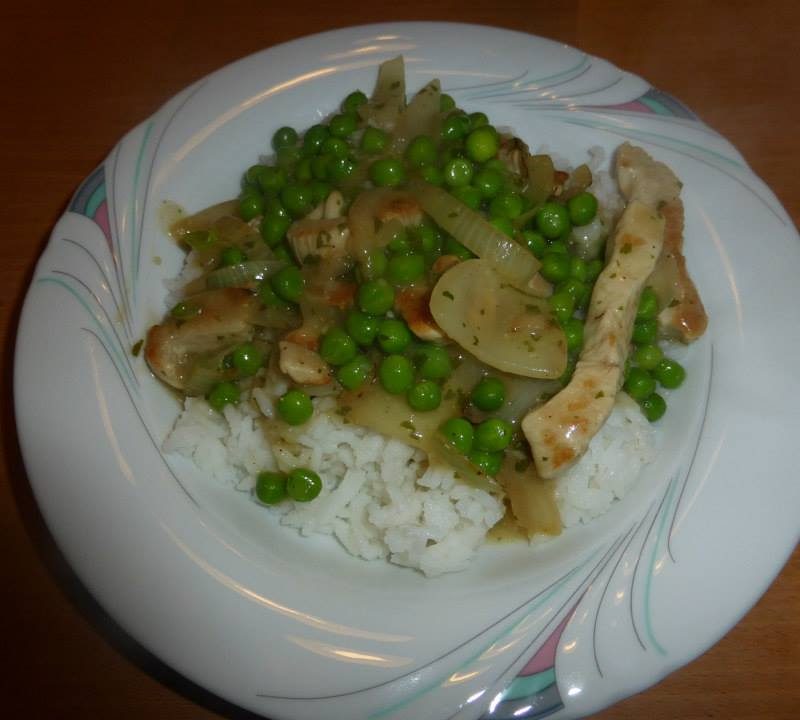 Putengeschnetzeltes mit Erbsen 8 Putengeschnetzeltes mit Erbsen Rezeptfamilie 12.10.2021
