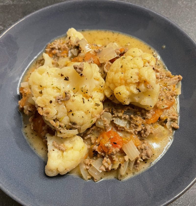 Gemüse-Hackpfanne mit Blumenkohl - Rezeptfamilie