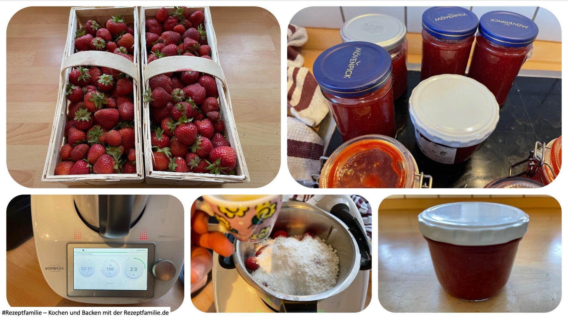 Rezepte 6 Erdbeerkonfitüre im Thermomix nach einem Rezept von Cookidoo - Rezeptfamilie