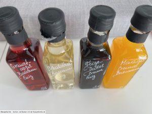 Oilea 20 alle Vier ein Genuß - Produkttest - Schalotten Crema, Mango Granatapfel, Crema Balsamica und mehr von Oilea - Videoleben - Rezeptfamilie - Familyeller