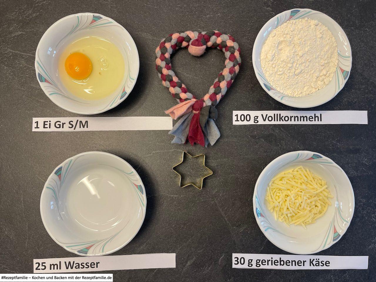 Zutaten für Käsekekse für Hunde von Doggi-Dog.com auf Rezeptfamilie