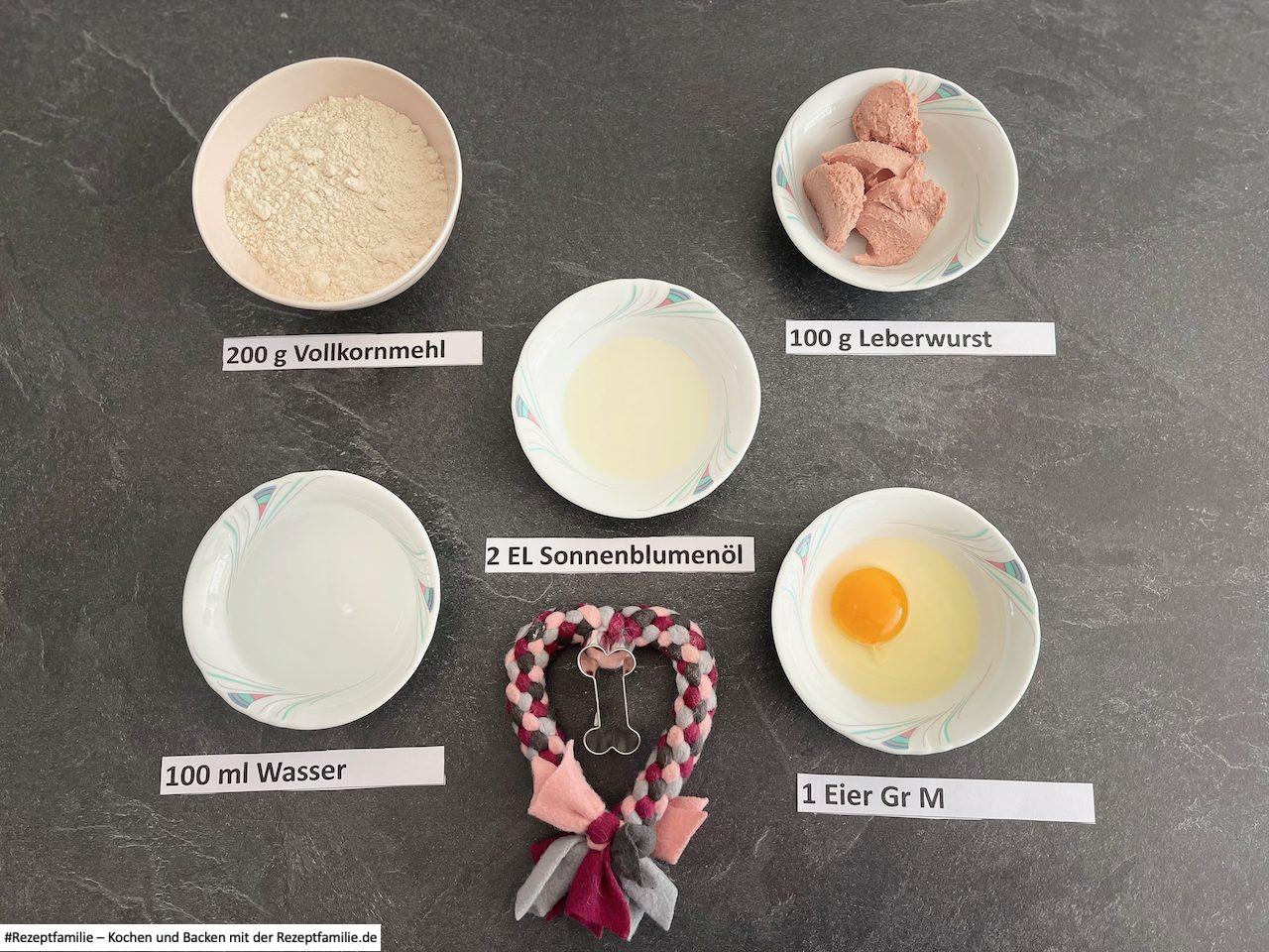 Zutaten für Leberwurst-Kekse - Rezept von Doggi-Dog.com