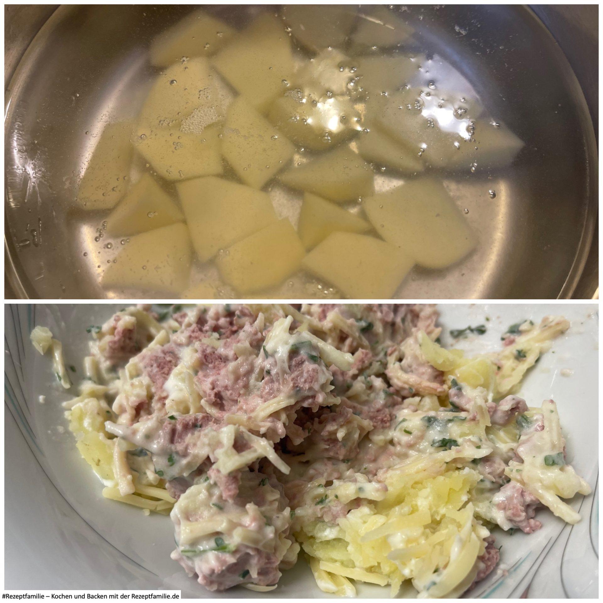 Zubereitung Leberwurstpürree - Rezept von Doggi-Dog.com - präsentiert von der Rezeptfamilie