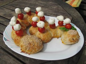 Ciabatta Party-Wurm – Fingerfood für Fußball-Party-Rezepte