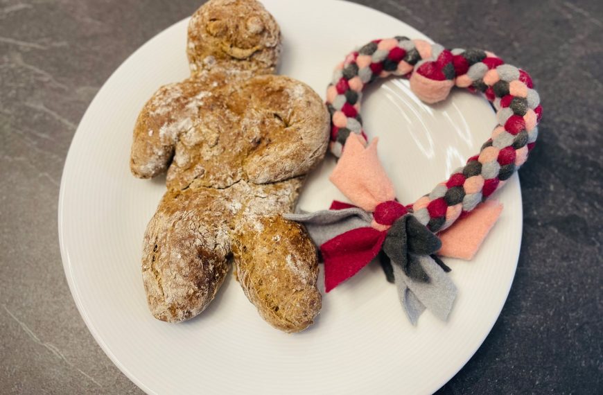 Rezepte für Hunde 4 fertiger Weckmann für den Hund - präsentiert von der Rezeptfamilie und Doggi-Dog.com