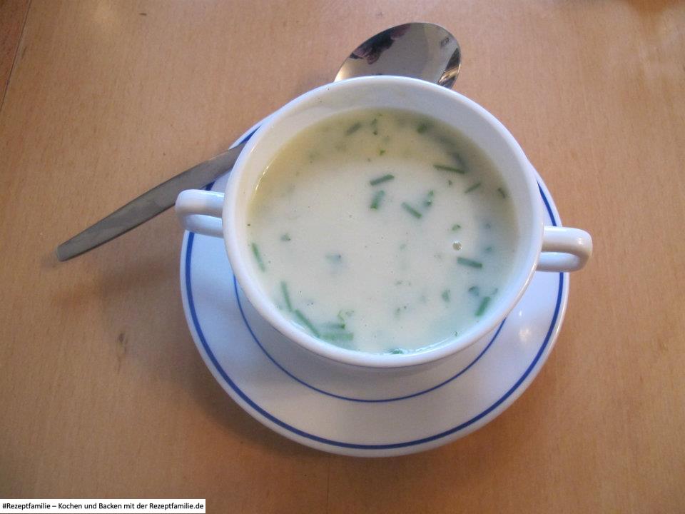 Kartoffelsuppe mit Frischkäse
