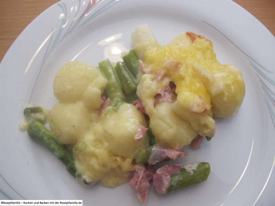 Spargel-Knödel-Gratin