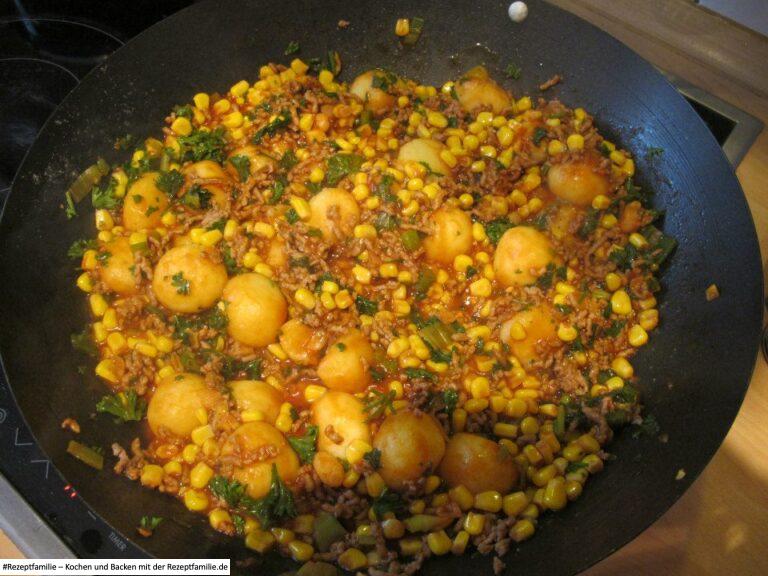 schnelle Mini-Knödel Pfanne