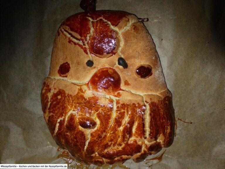 süßes Weihnachtsmann Brot