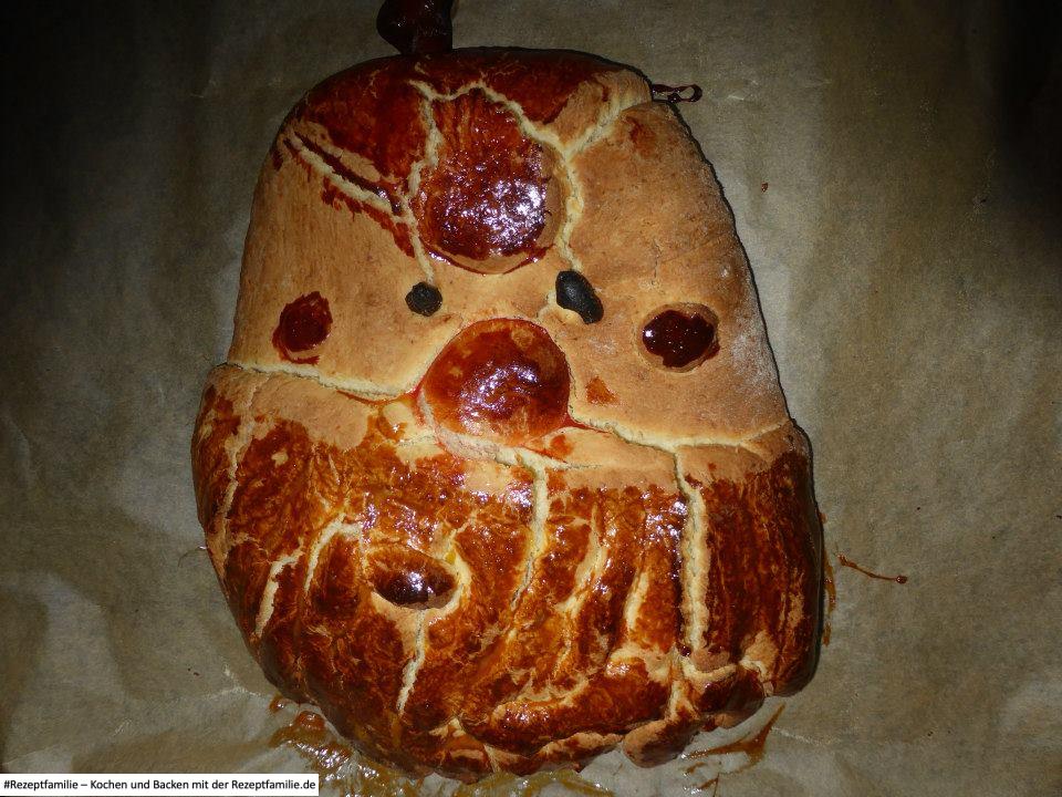 süßes Weihnachtsmann Brot