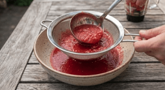 Tomaten für die Gazpacho pürieren