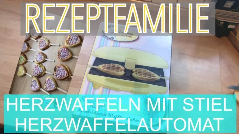 V2 – Saisonorientiert & Entdecker 12 Herzwaffel am Stiel – Bestron Waffeleisen Retro Design im Test