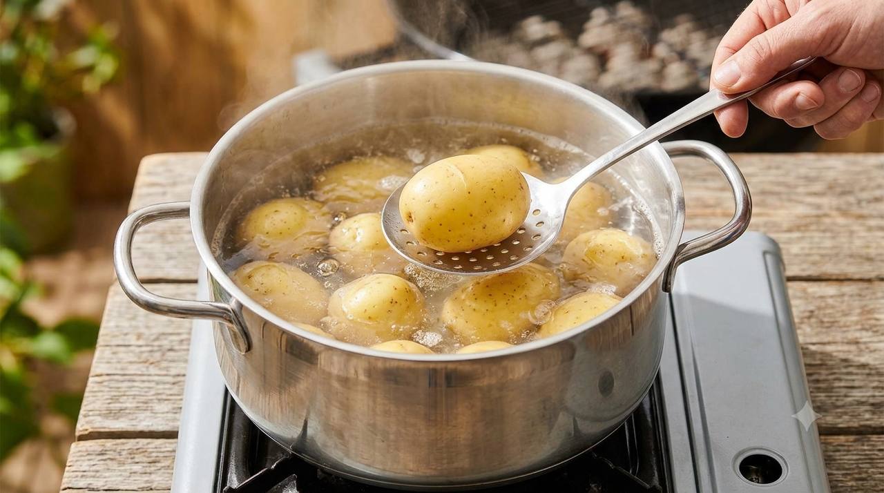 Kartoffeln vorgekocht im Topf