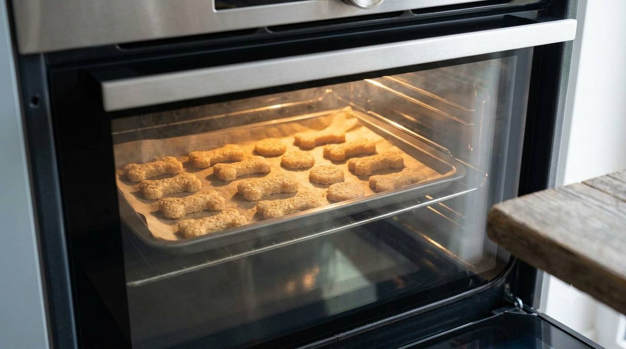 Backen der Parmesan Leckerlis