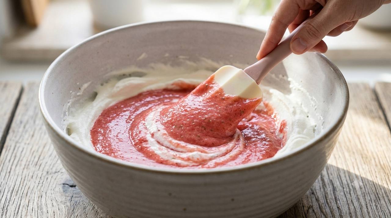 Zutaten für Erdbeer-Minz-Eis