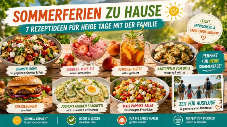 Sommerferien zu Hause – 7 Rezeptideen für heiße Tage mit der Familie