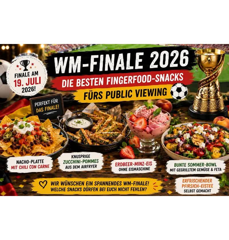 wm finale 2026 fingerfood snacks