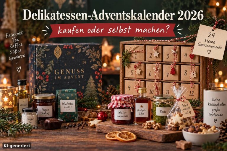 Delikatessen-Adventskalender 2026: kaufen oder selbst machen