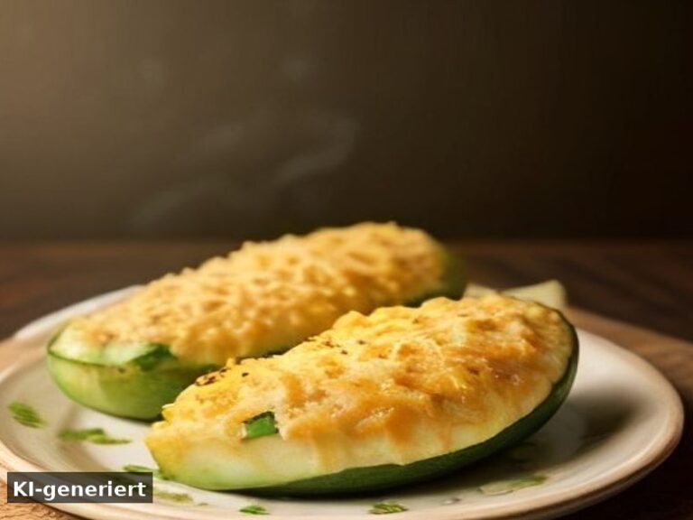 Gefüllte Zucchini aus dem Ofen