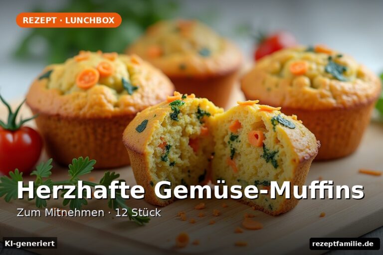 Herzhafte Gemüse-Muffins für die Lunchbox – zum Mitnehmen