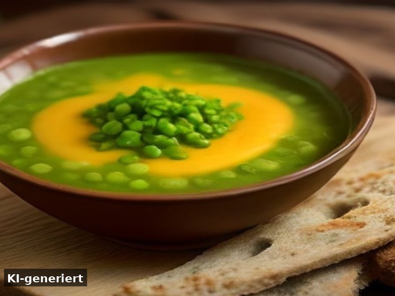 Holländische Erbsensuppe – Erwtensoep wie in den Niederlanden (KI-generierte Darstellung)