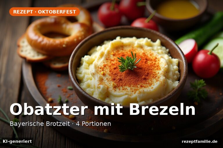 Obatzter mit Brezeln – bayerische Brotzeit für zu Hause