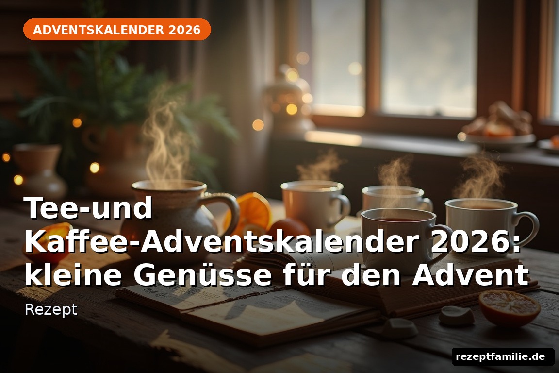 Tee- und Kaffee-Adventskalender 2026: kleine Genüsse für den Advent – Rezept (KI-generierte Darstellung)