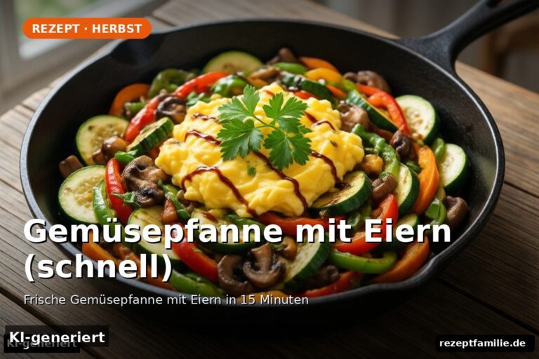 Gemüsepfanne mit Eiern (schnell)