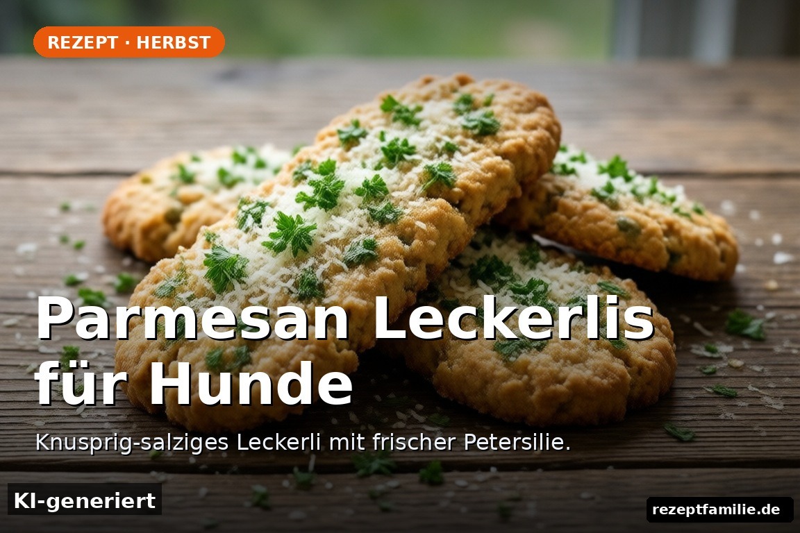 Parmesan Leckerlis für Hunde – Parmesan Leckerlis für Hunde (KI-generierte Darstellung)