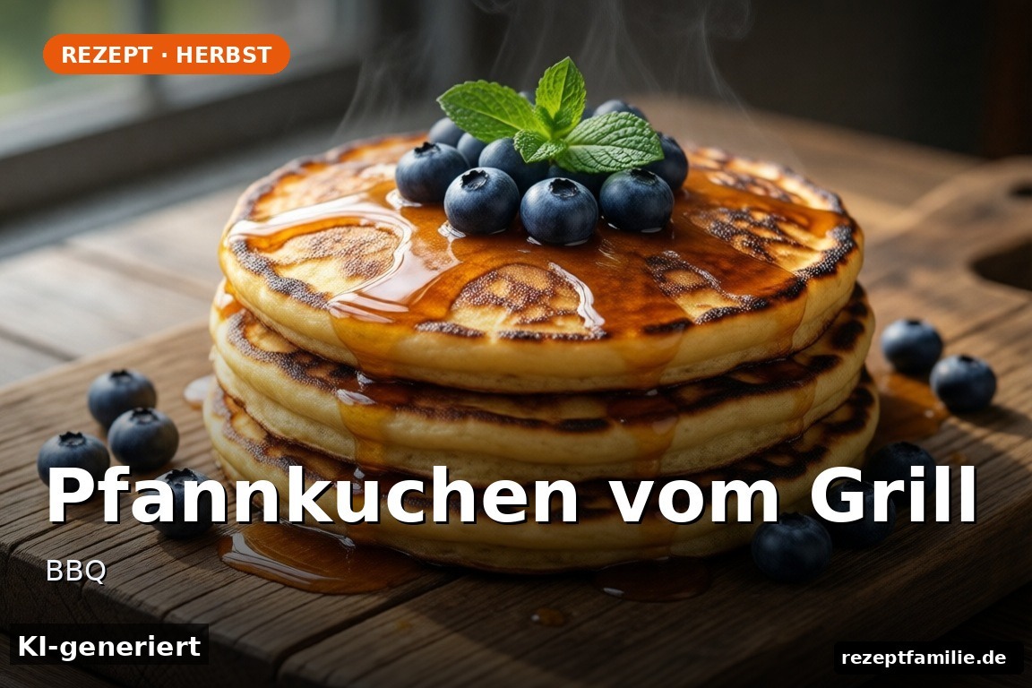 Pfannkuchen vom Grill – Pfannkuchen vom Grill – BBQ (KI-generierte Darstellung)