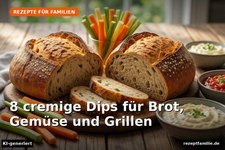 8 cremige Dips für Brot, Gemüse und Grillen