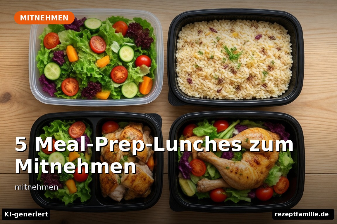 Mitnehmen - 5 Meal-Prep-Lunches zum Mitnehmen