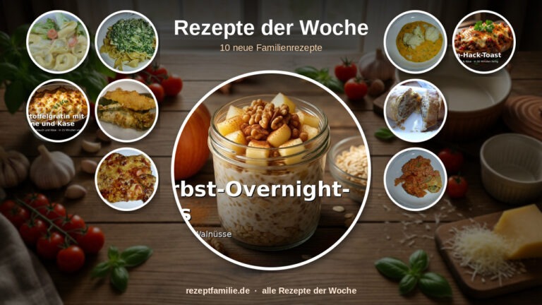 Rezeptideen der Woche: 10 neue Familienrezepte (05.–11. Oktober 2026)