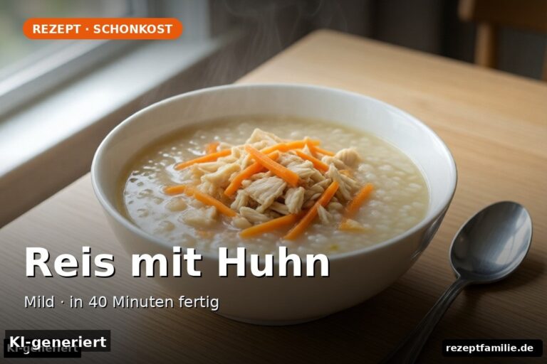Schonkost: Reis mit Huhn